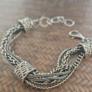 Silpada Sterling Silcer Bracelet "Talk Of The Town"